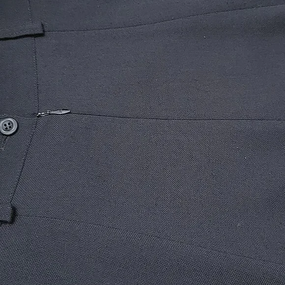 Vtg black wool blend gathered side split maxi skirt - Picture 10 of 10